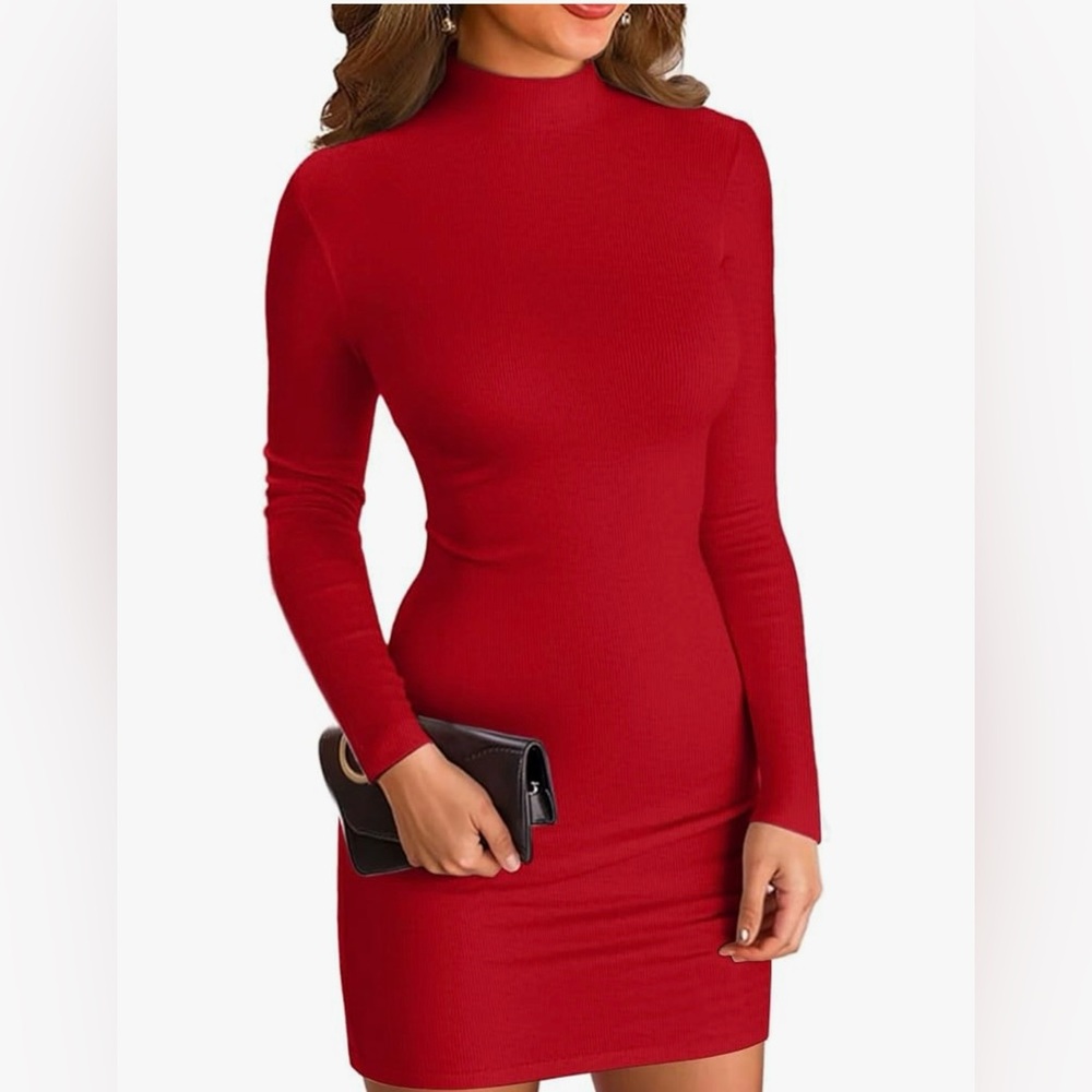 Red Long Sleeve Dress